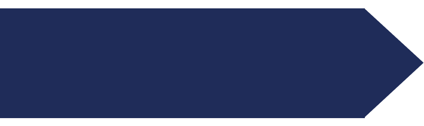A dark blue arrow pointing to the right with a black triangular tip.
